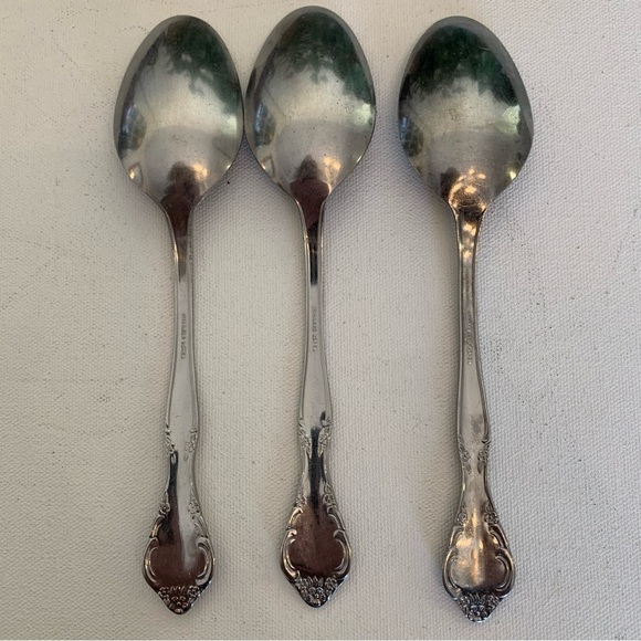 3 Estia CASCADE Stainless Glossy Korea Serving Spoons 7.5" Silverware Flatware - Picture 2 of 6